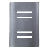 Placa p/ 4 Interruptores ( ESPECIAL ) 4x2 com Suporte - Novara Preto Grafite